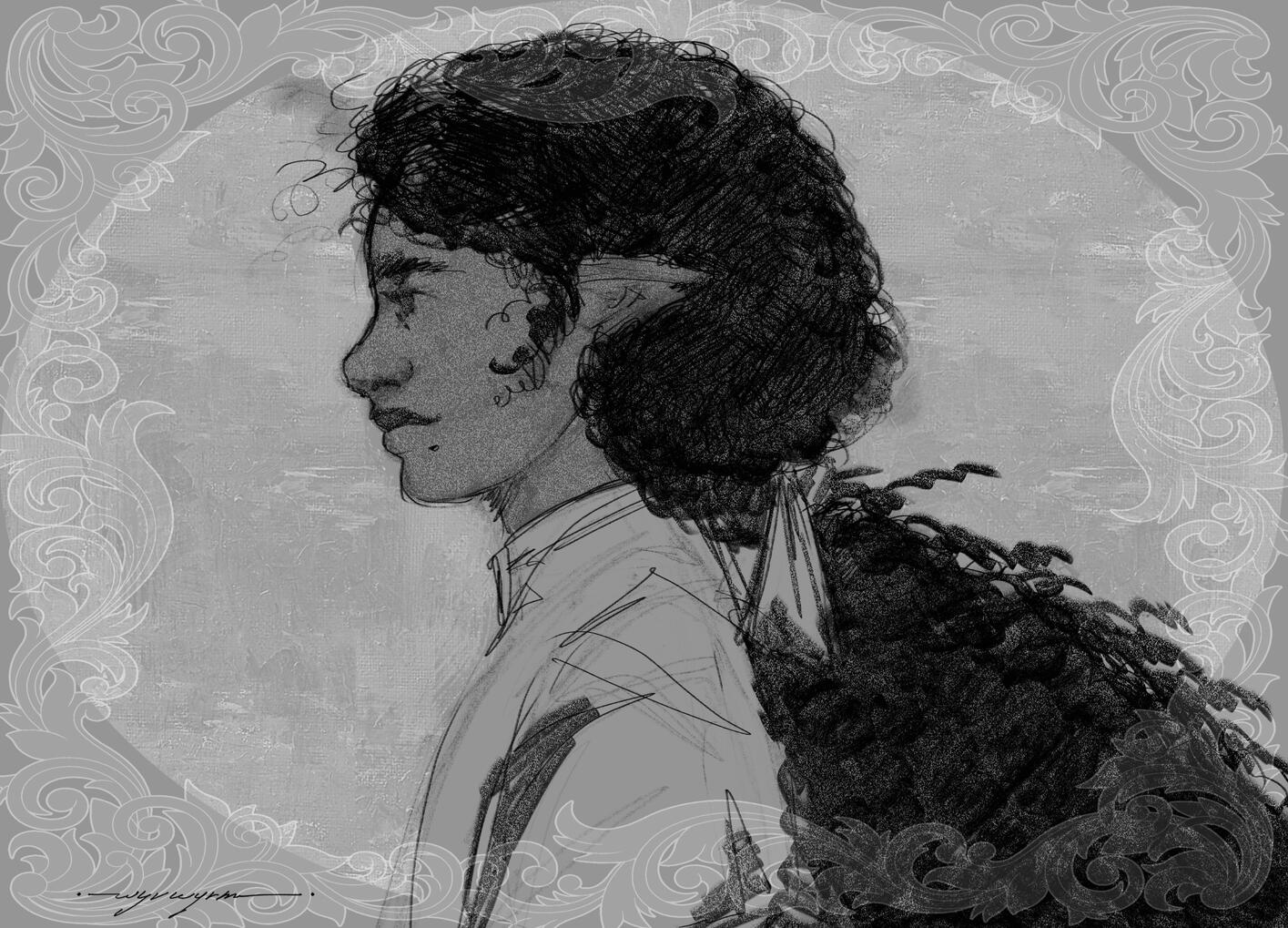 BW portrait example