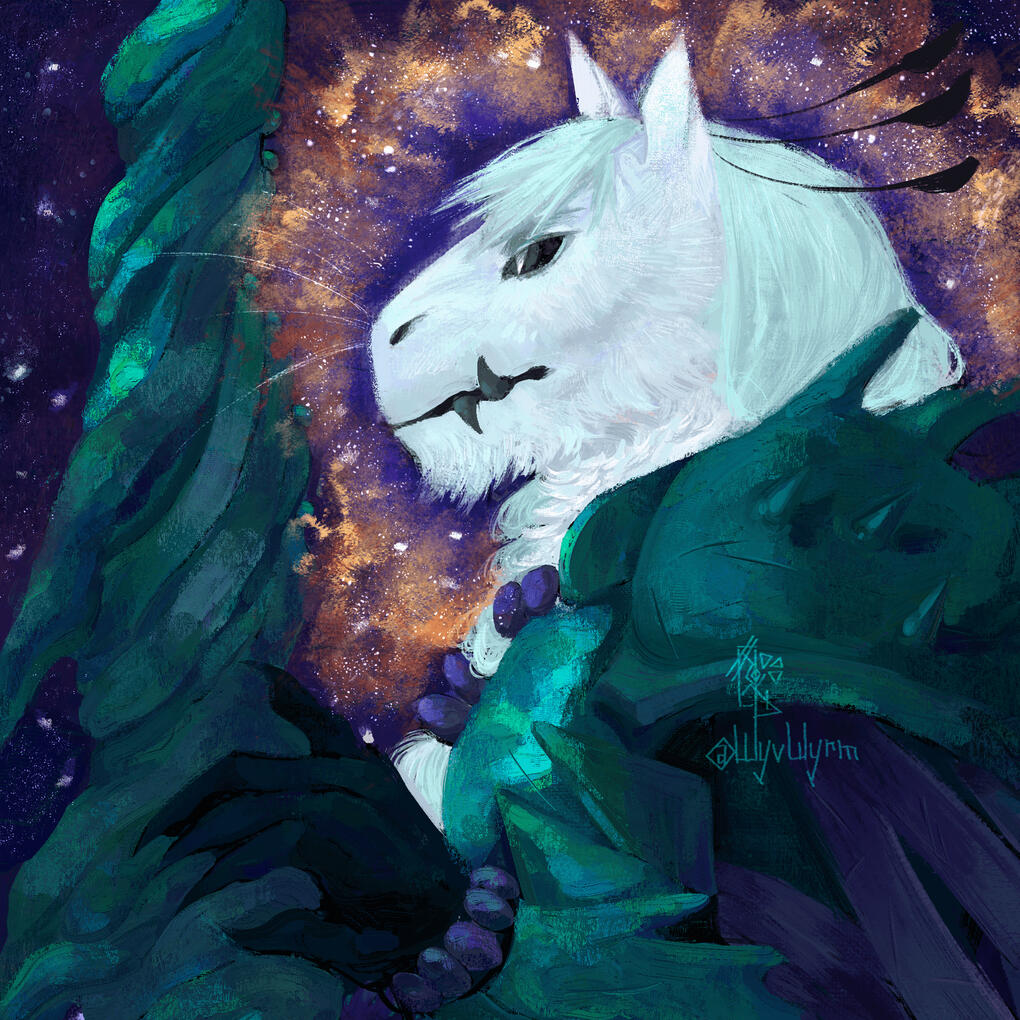 Portrait example. Character belongs to succikko-nebulae on tumblr.